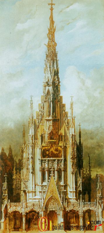 gotische grabkirche st michael turmfassade.