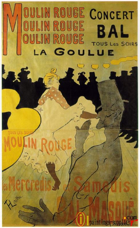 Moulin Rouge La Goulue,1891.