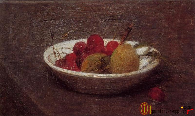 Still Life of Cherries and Almonds