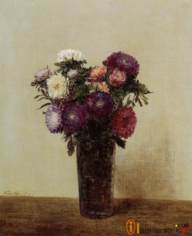 Vase of Flowers - Queens Daisies