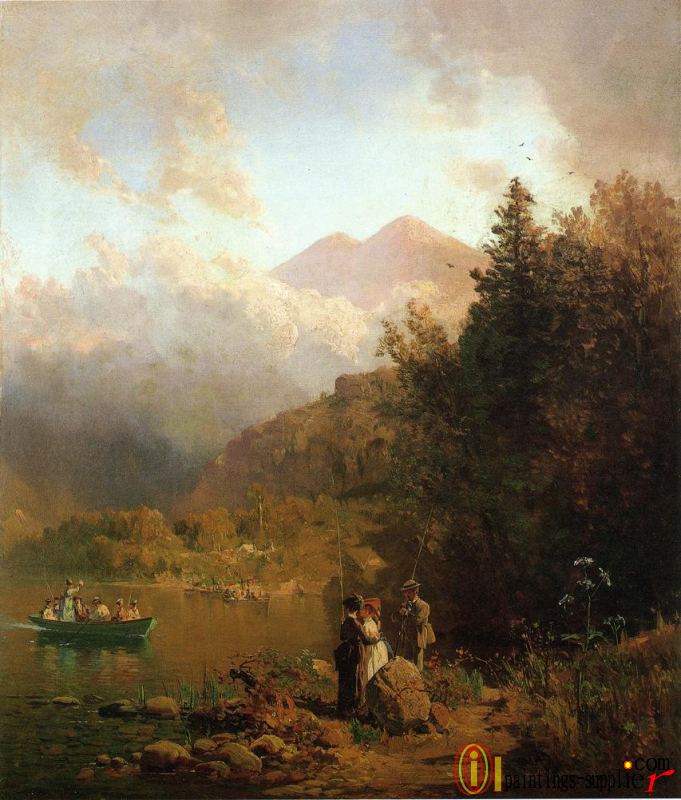 Fishing Party in the Mountains