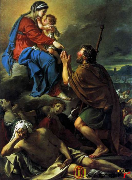 St Roch Asking the Virgin Mary to Heal Victims of the Plague,1780.