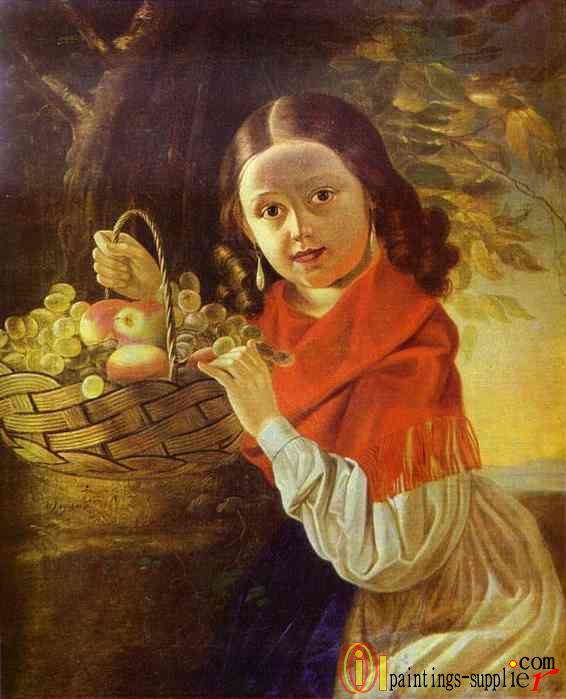 Girl with Fruit(1850s)