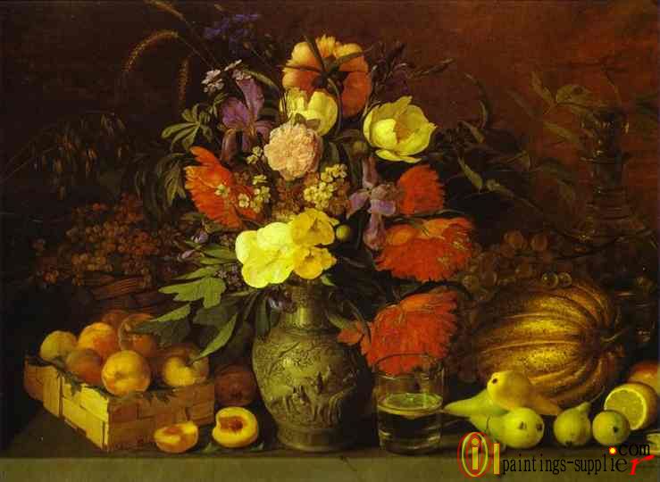Still-Life. Flowers and Fruit(1839)