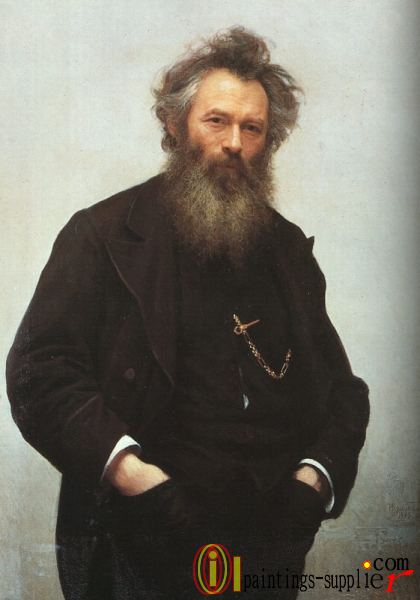 Portrait of Ivan I Shishkin.