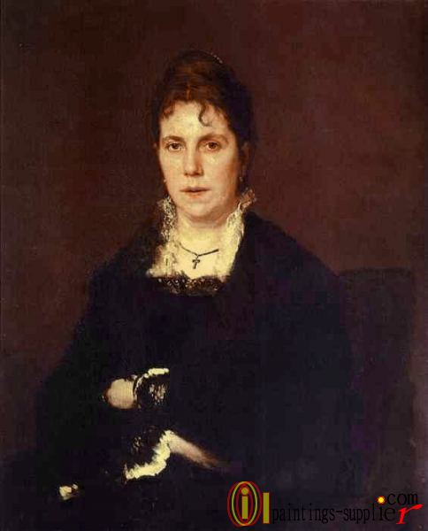 Portrait of Sophia Kramskaya the Artist-s Wife.