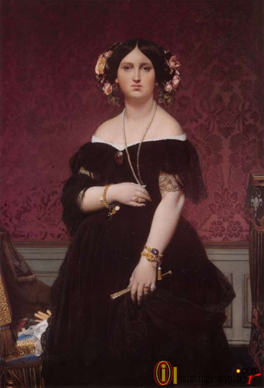 Madame Paul-Sigisbert Moitessier, née Marie-Clotilde-Inès de Foucauld, Standing