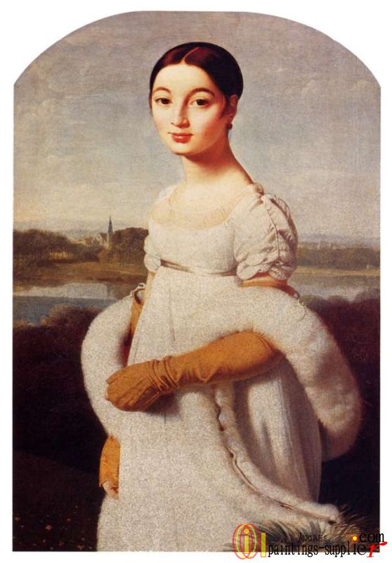 Portrait Of Mademoiselle Caroline Riviere.
