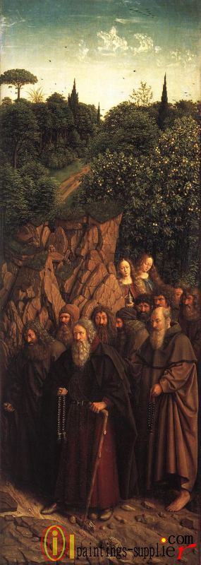 The Ghent Altarpiece - The Holy Hermits
