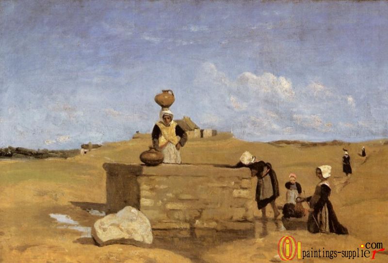 Breton Women at the Fountain.