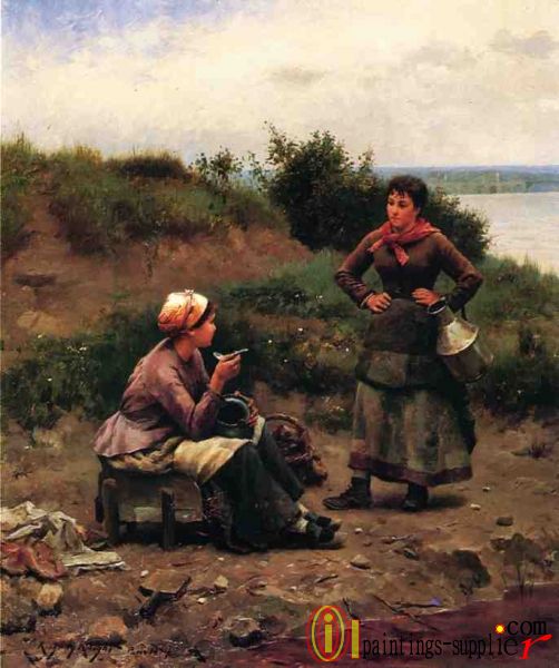 A Discussion Between Two Young Ladies.