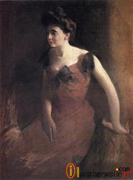 Woman in a Red Dress