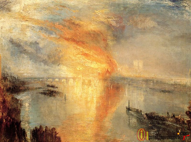 The burning of the house of Lords and commons