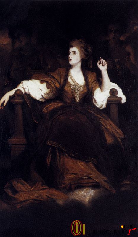 Portrait Of Mrs Siddons As The tragic Muse.