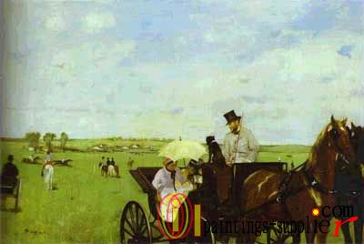 Carriage at the Races, 1869