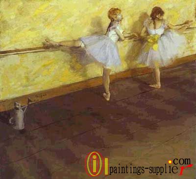 Dancers Practising at the Barre, 1876 -77