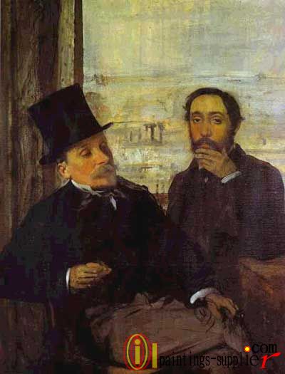 Degas and Evariste de Valernes, Painter and a Friend of the , 1865.