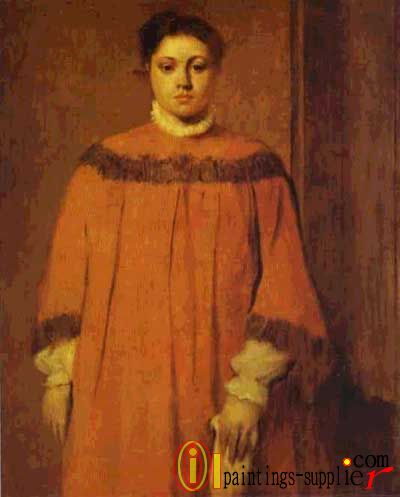 Girl in Red, 1866