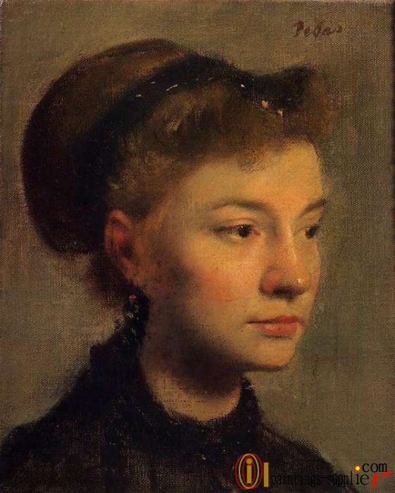 Head of a Young Woman,1867