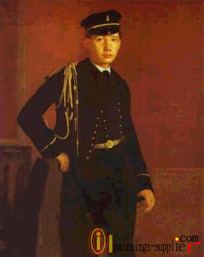 Portrait of Achille de Gas in the Uniform of a Cadet, 1856 - 57