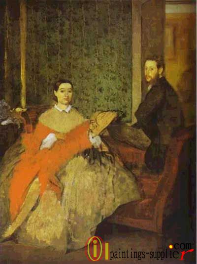 Portrait of Edmondo and Thérèse Morbilli, 1865.