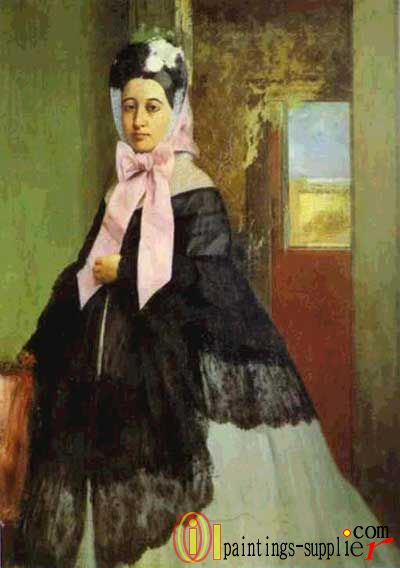 Portrait of Marguerite de Gas, the Artist's Sister, 1858 - 60.