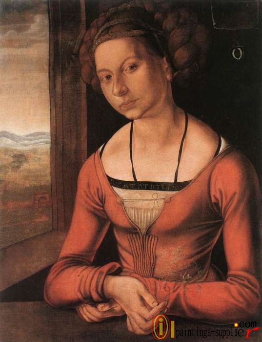 Portrait of a Young Fürleger with Her Hair Done Up,1497