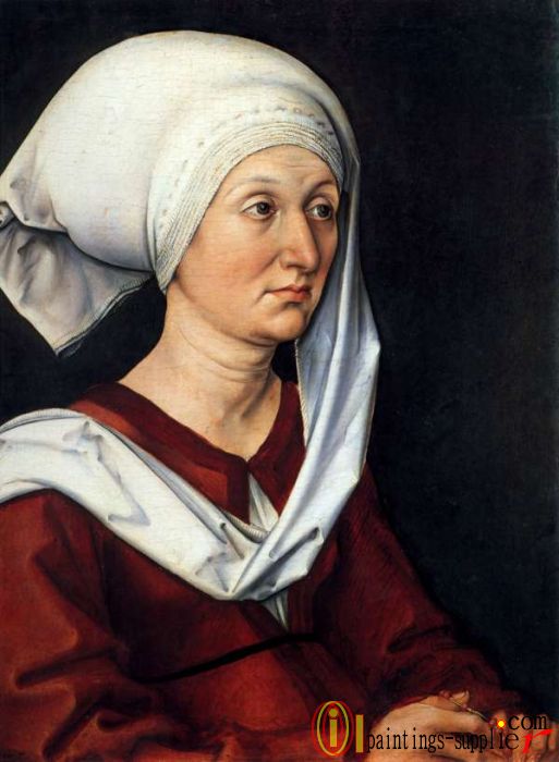 Portrait of Barbara Dürer,1490