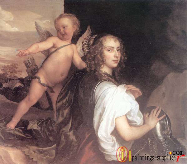 Portrait of a Girl as Erminia Accompanied by Cupid.