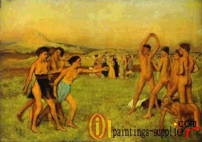 Spartan Girls Challenging Boys, 1860 - 62