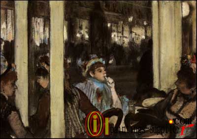 Woman in Front of a Café, Evening, 1877