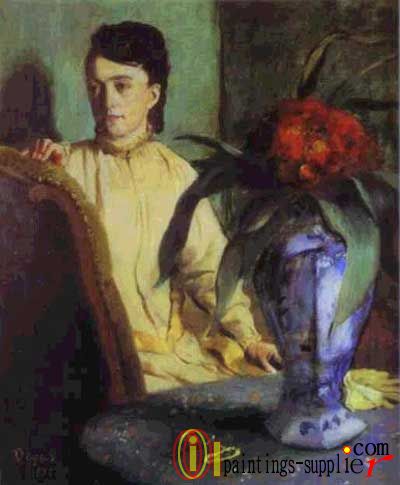 Woman with Porcelain Vase, 1872