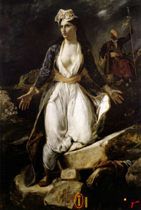 Greece on the Ruins of Missolonghi,1826