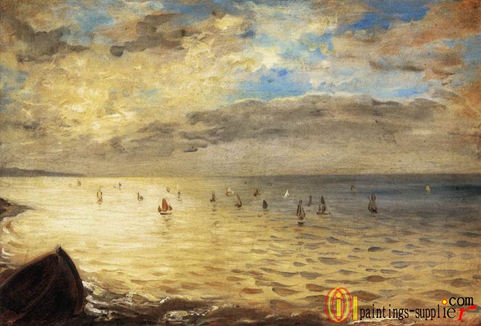 The Sea from the Heights of Dieppe,1852.