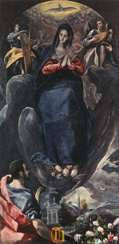 The Virgin of the Immaculate Conception and St John.