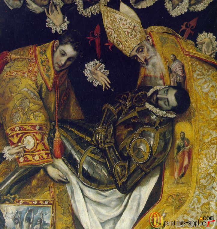 The Burial of Count Orgaz (detail) 3