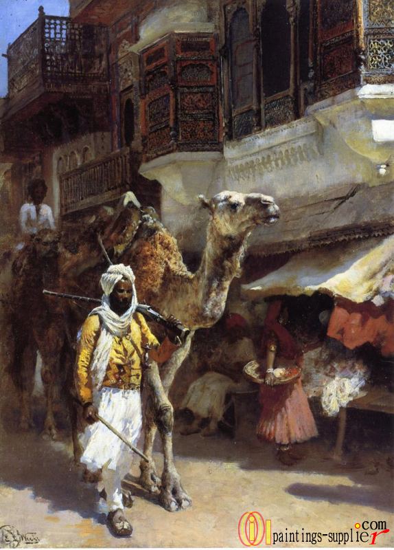 Man Leading a Camel