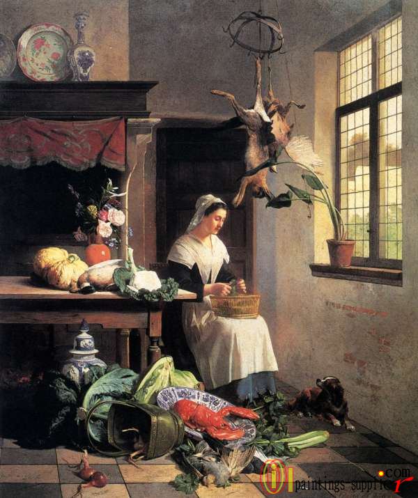 A Maid In The Kitchen,1861