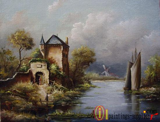Landscape with tower