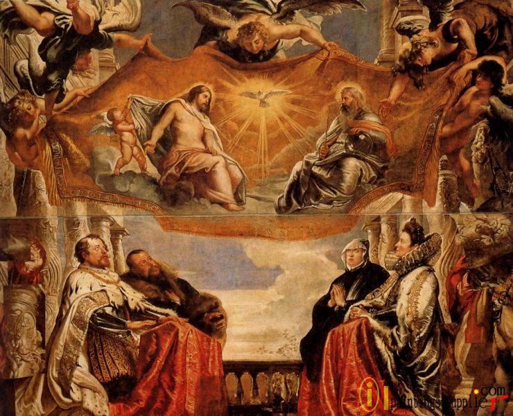 The Trinity Adored By The Duke Of Mantua And His Family.