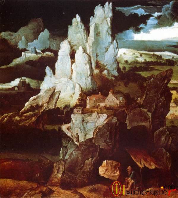St. Jerome In A Rocky Landscape