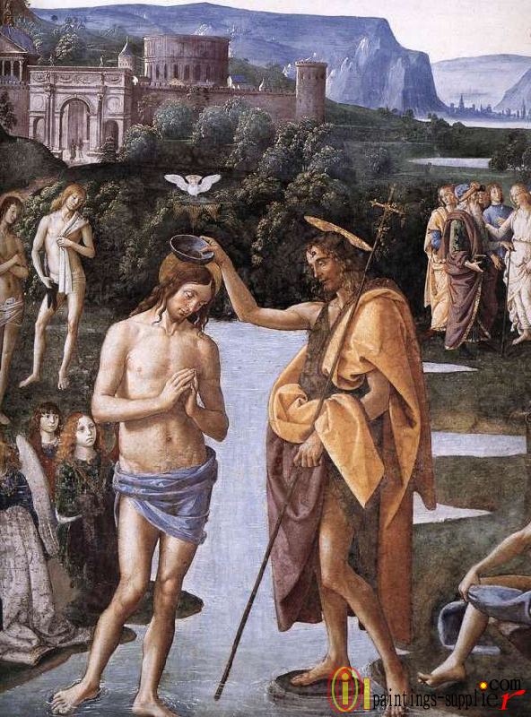 Baptism of Christ detail,1482.