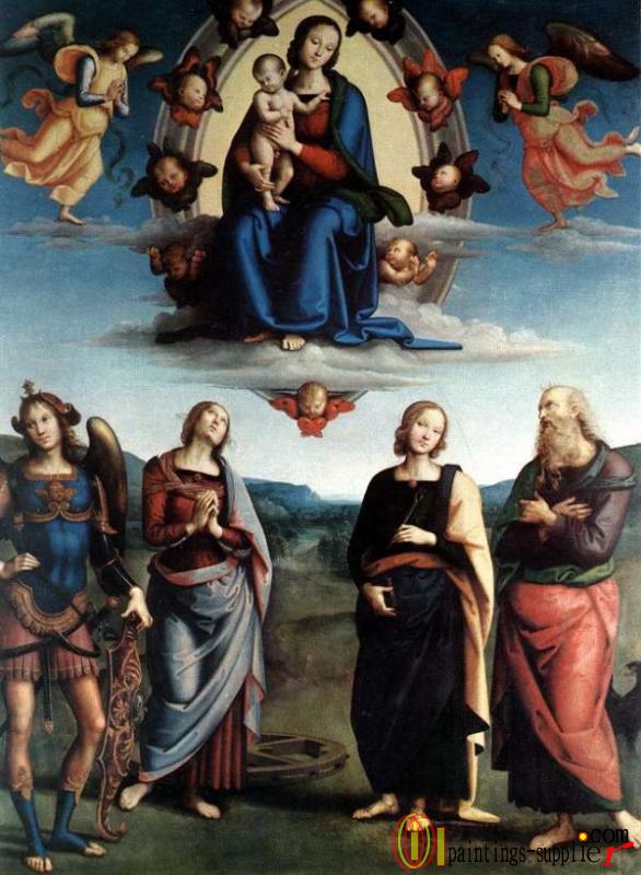Madonna in Glory with the Child and Saints ,1595_6.