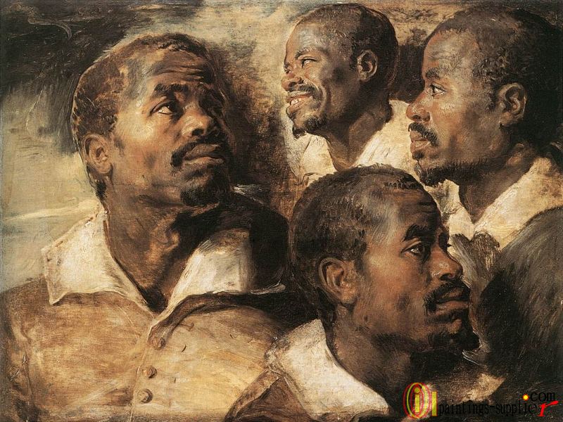 Four Studies of the Head of a Negro.