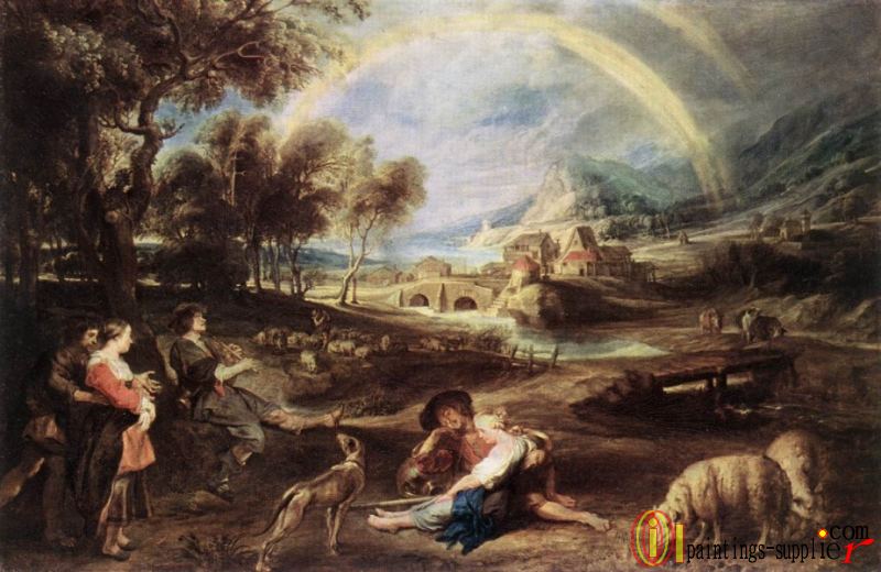 Landscape with a Rainbow 1632 5