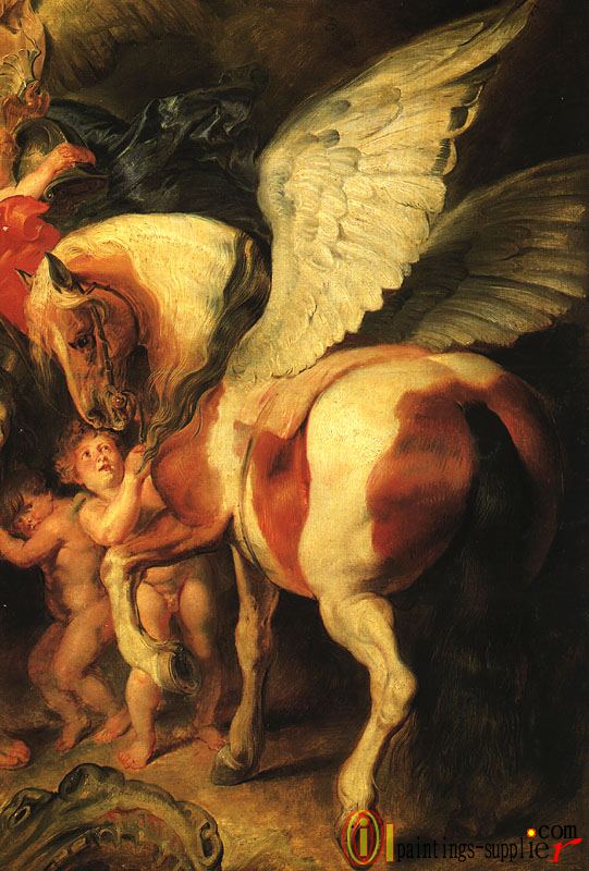Perseus and Andromeda detail of Pegasus.
