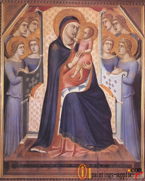 Madonna Enthroned With Angels.