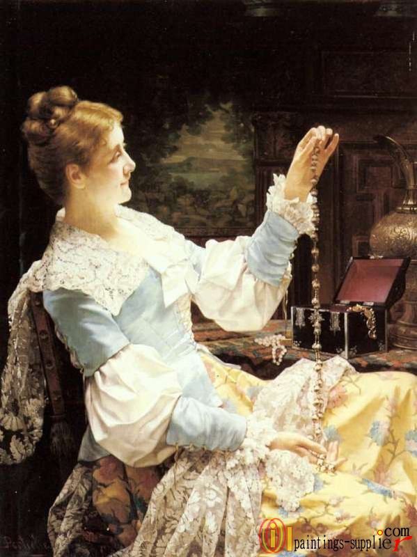 Admiring her Jewels ,1887.