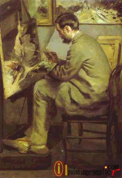 Frédéric Bazille at His Easel, 1867.