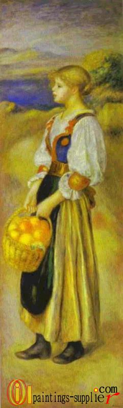 Girl with a Basket of Oranges, 1889.